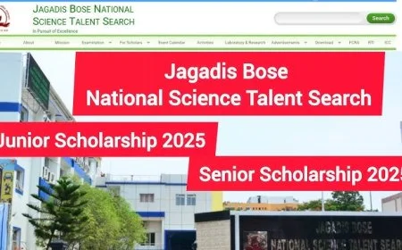 Jagadish Chandra Bose Scholarship 2025: Nurturing Scientific Talent in West Bengal