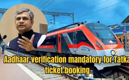 Aadhaar Now Mandatory for Tatkal Train Ticket Bookings: A Game Changer for Passengers