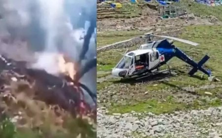 Tragedy Near Kedarnath | Helicopter Crash Claims Seven Lives