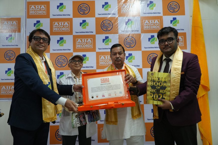 Tripura Santiniketan Medical College Achieves Continental Recognition with Asia Book of Records Entry