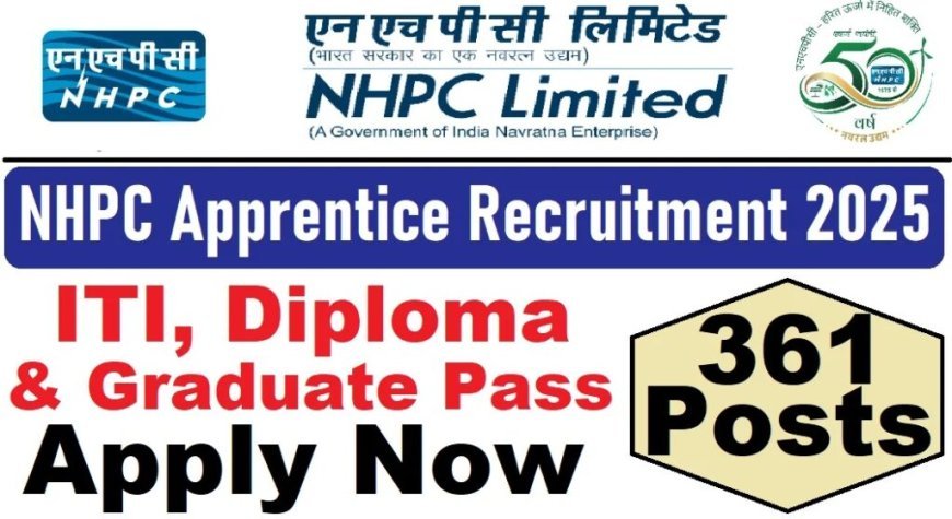 NHPC Limited Apprenticeship Recruitment 2025 | Apply Online Now