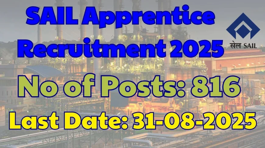 Steel Authority of India Limited Recruitment 2025 | Apply Online