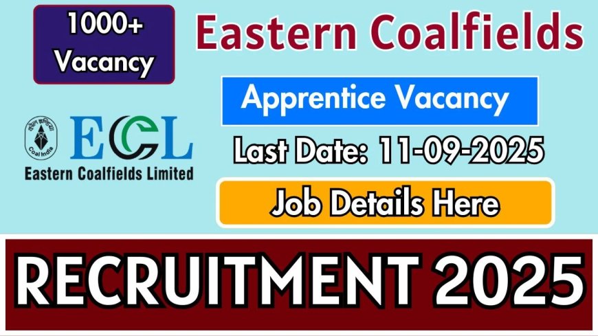 Eastern Coalfields Limited Recruitment 2025 (ECL) | Apply for Apprenticeship Training