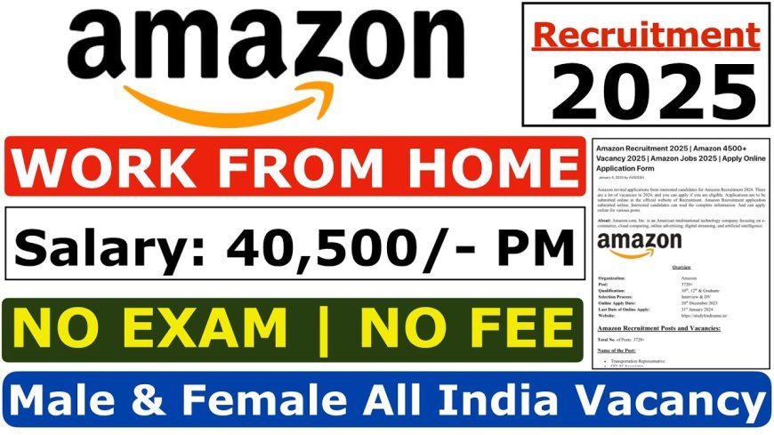 Amazon Recruitment 2025 | Apply Online -International Stores – India