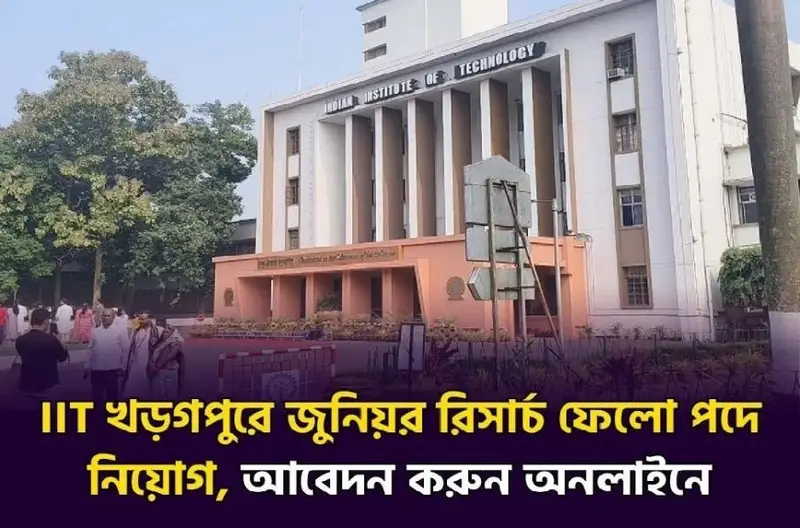 IIT Kharagpur Recruitment 2025 | Apply for Junior Research Fellow (JRF) Posts