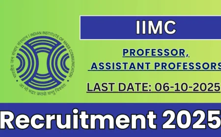 Indian Institute of Mass Communication Recruitment 2025 | Apply for Faculty Posts